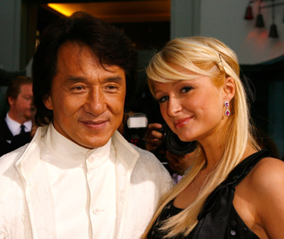 Jackie Chan and Paris Hilton at event of Rush Hour 3 (2007)