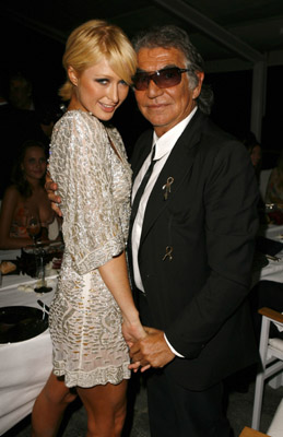 Paris Hilton and Roberto Cavalli