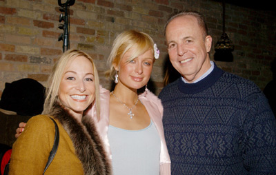 Emily Glassman of Amazon.com, Paris Hilton and Jim Berkus, Chairman of UTA