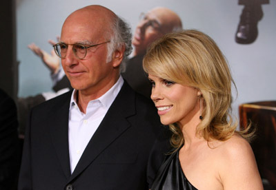 Larry David and Cheryl Hines at event of Curb Your Enthusiasm (1999)