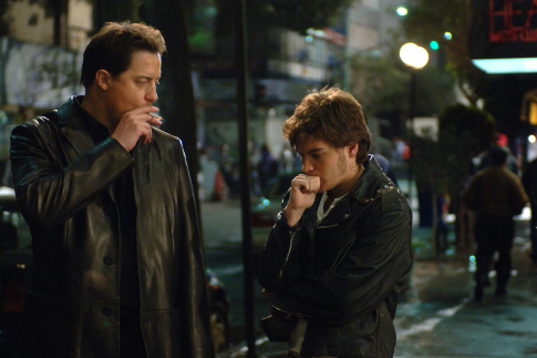 Still of Brendan Fraser and Emile Hirsch in The Air I Breathe (2007)