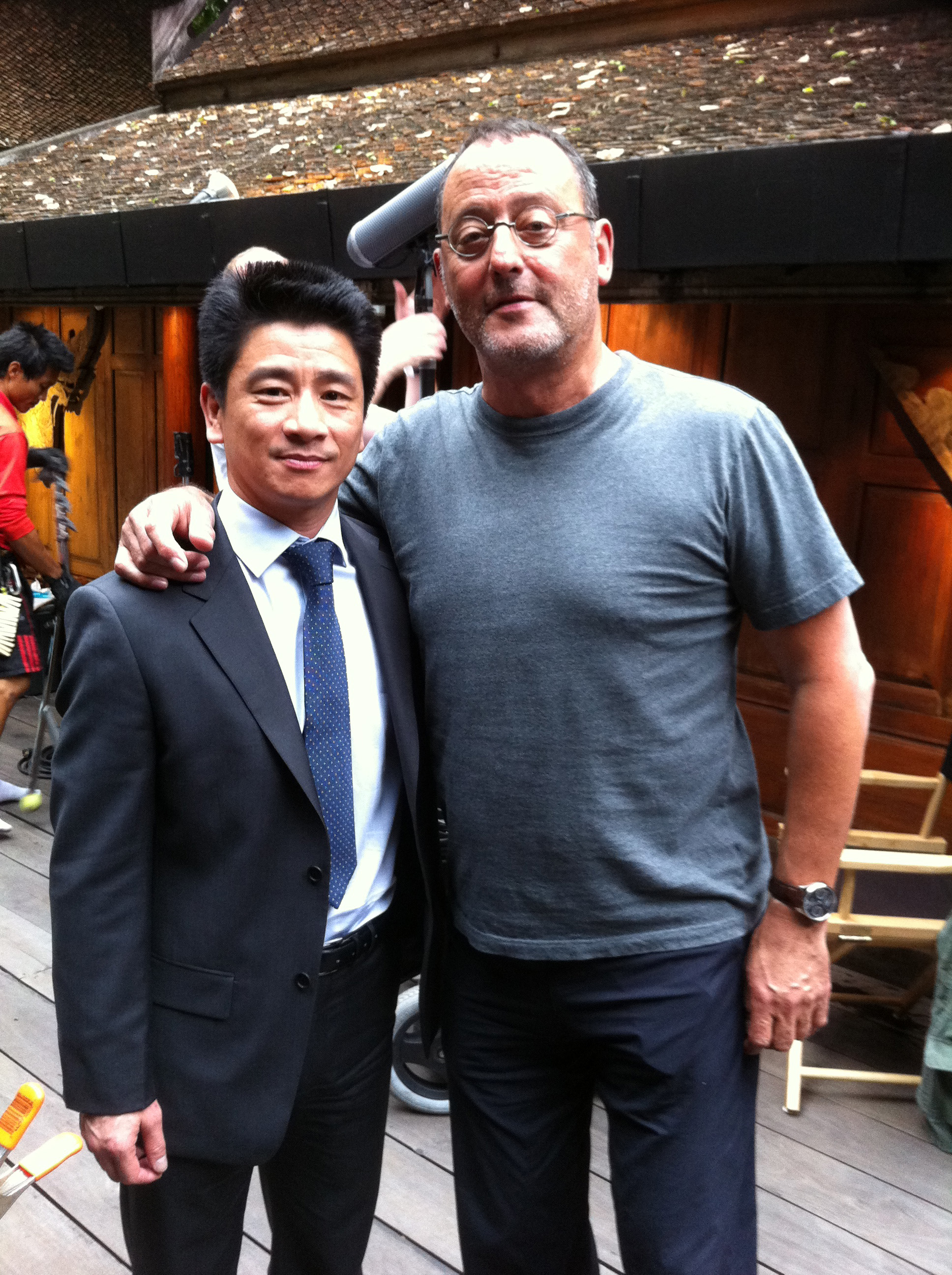 With Mr Jean Reno