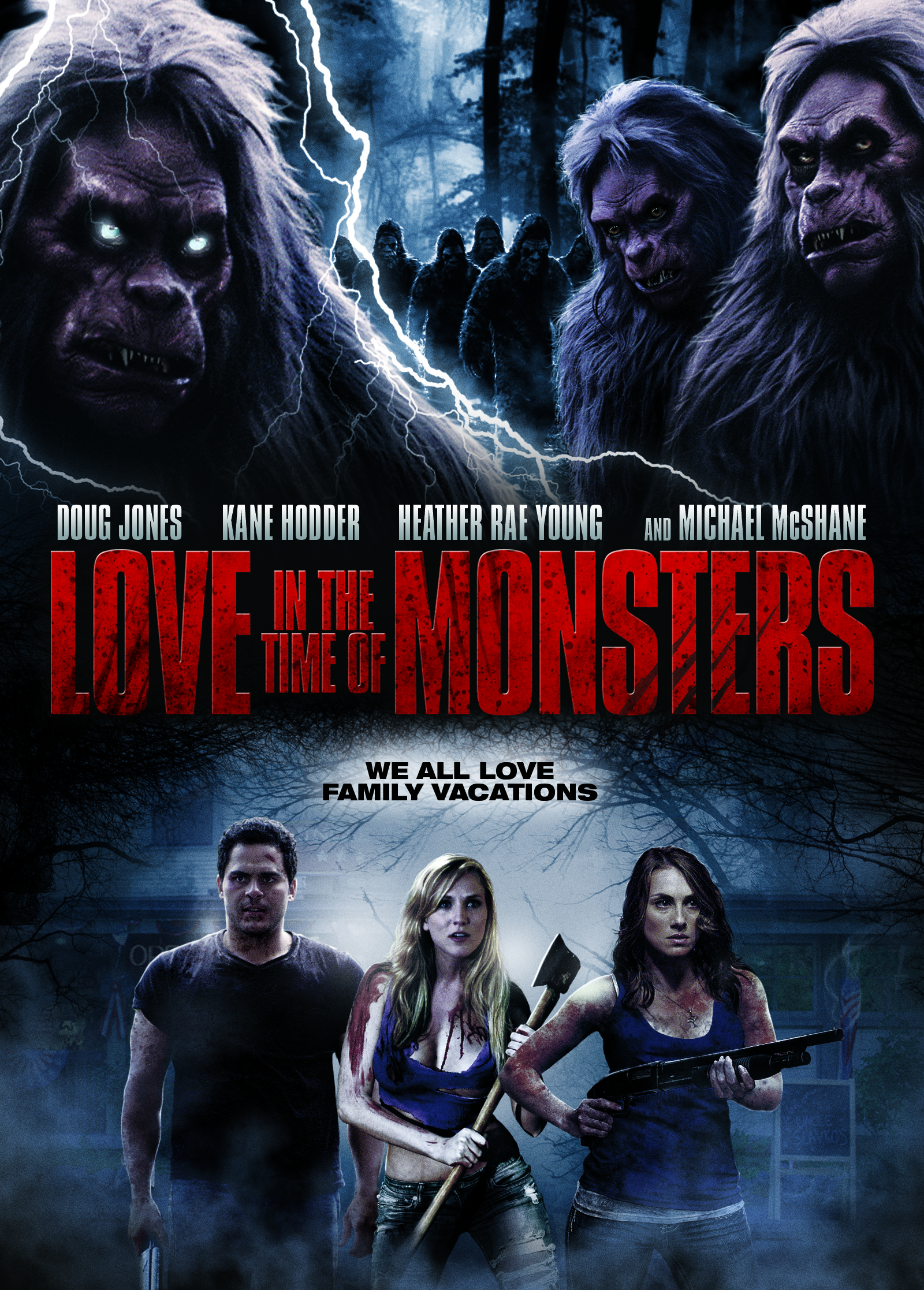 Kane Hodder, Doug Jones, Michael McShane, Shawn Weatherly and Heather Rae Young in Love in the Time of Monsters (2014)