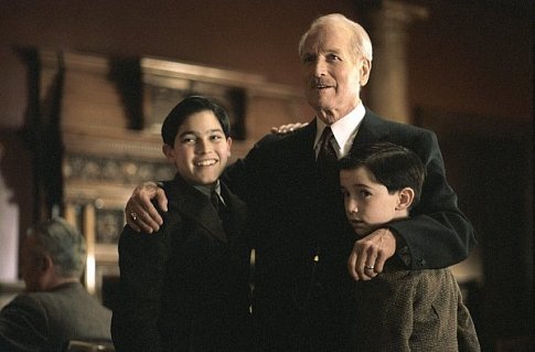Still of Paul Newman, Liam Aiken and Tyler Hoechlin in Road to Perdition (2002)