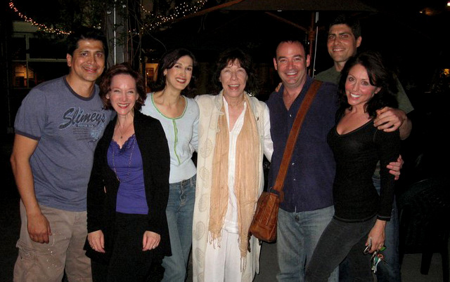 With Lily Tomlin at 