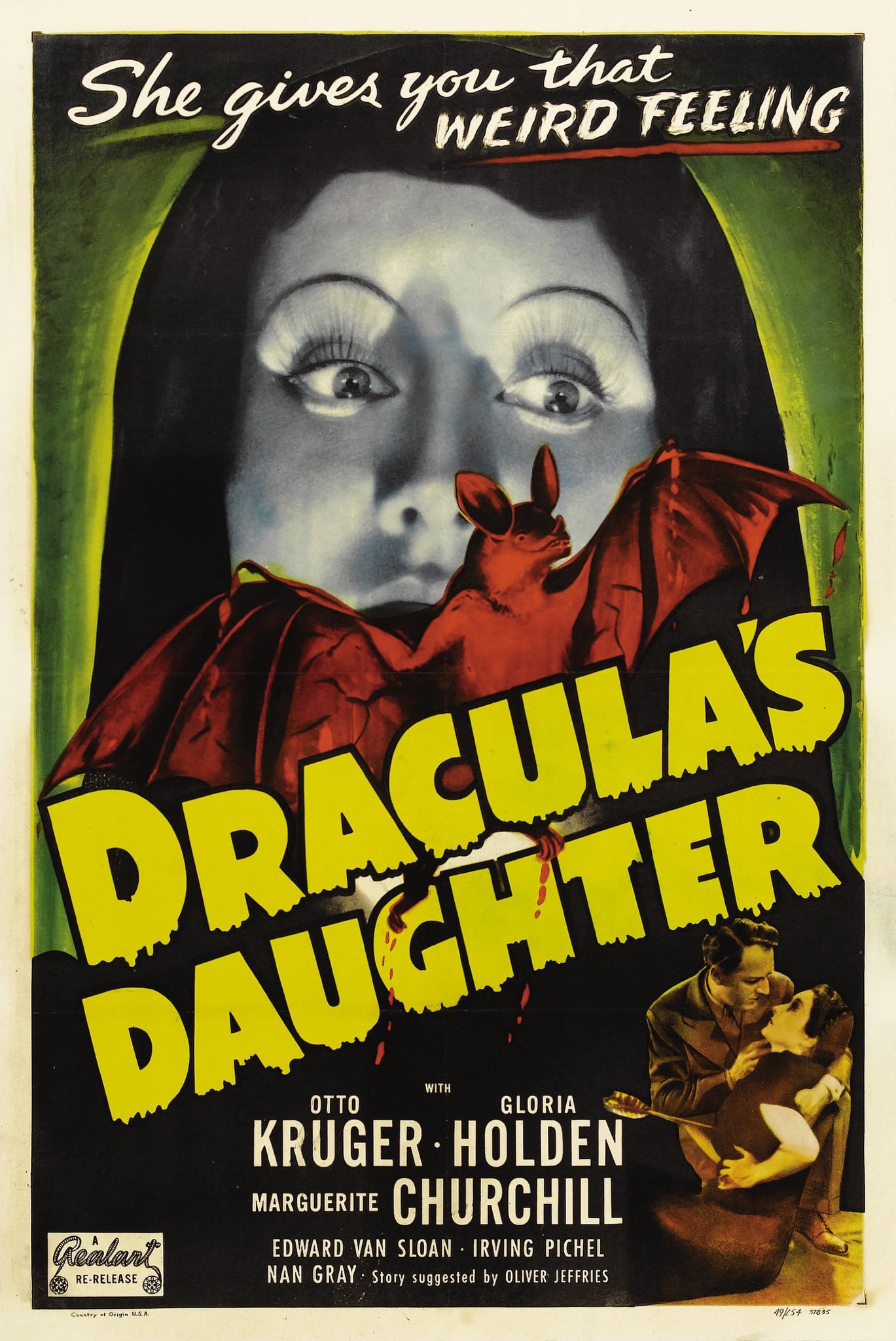 Gloria Holden and Otto Kruger in Dracula's Daughter (1936)