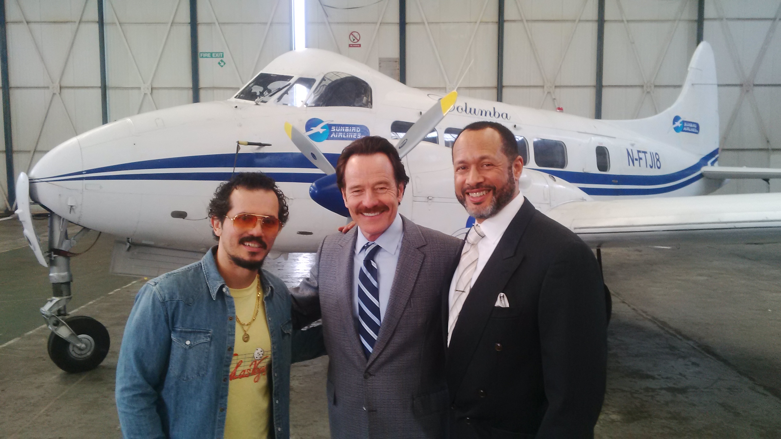 Mark Holden on the set of the feature, 'INFILTRATOR' with Bryan Cranston and John Leguizamo 2015