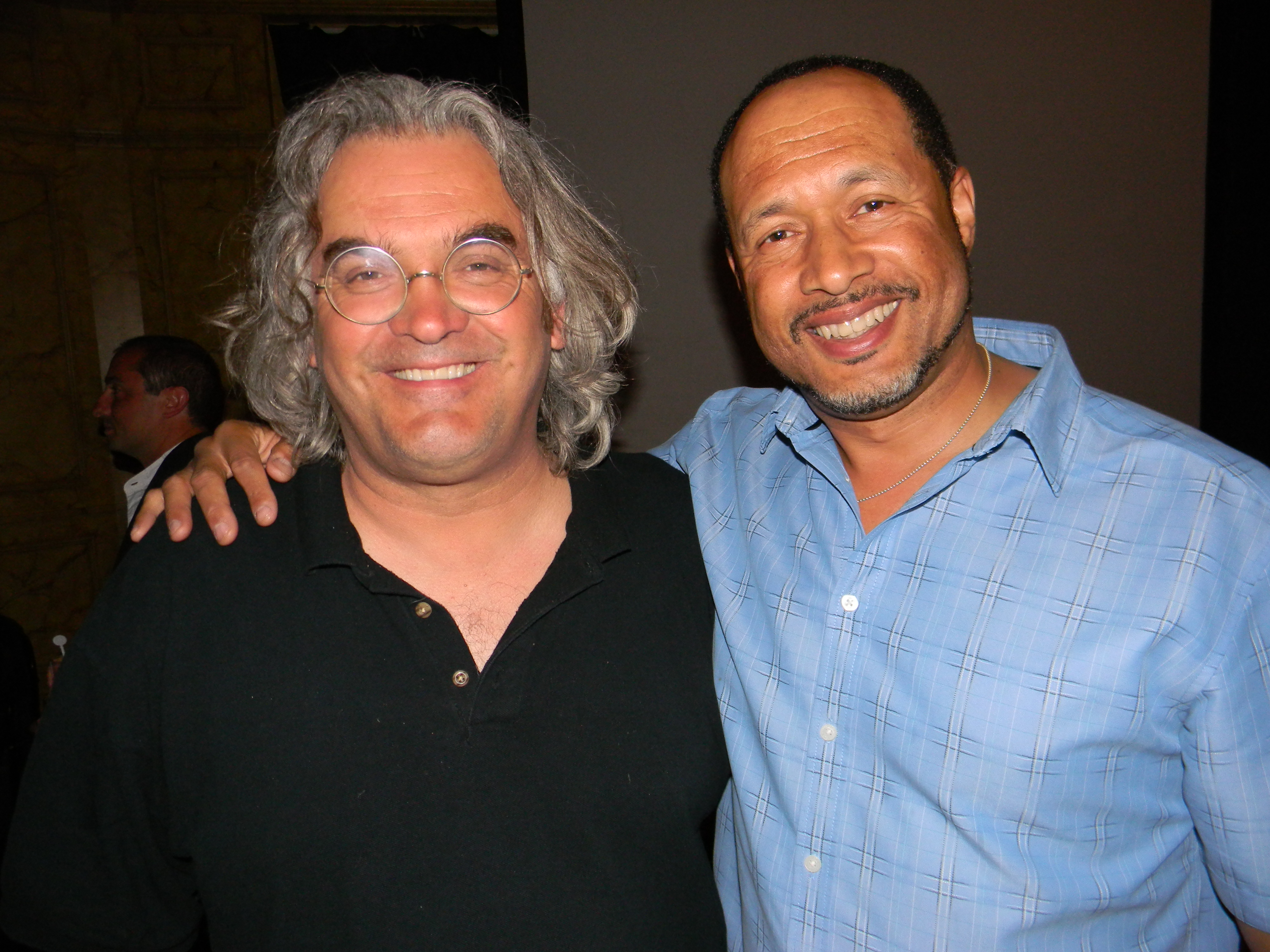 Paul Greengrass & Mark Holden just after shooting wrapped in Malta on Captain Phillips.