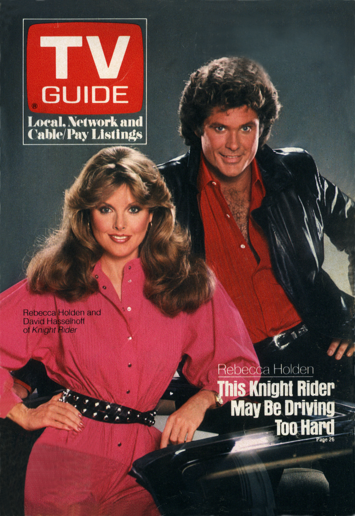 Rebecca Holden & David Hasselhoff TV Guide Cover