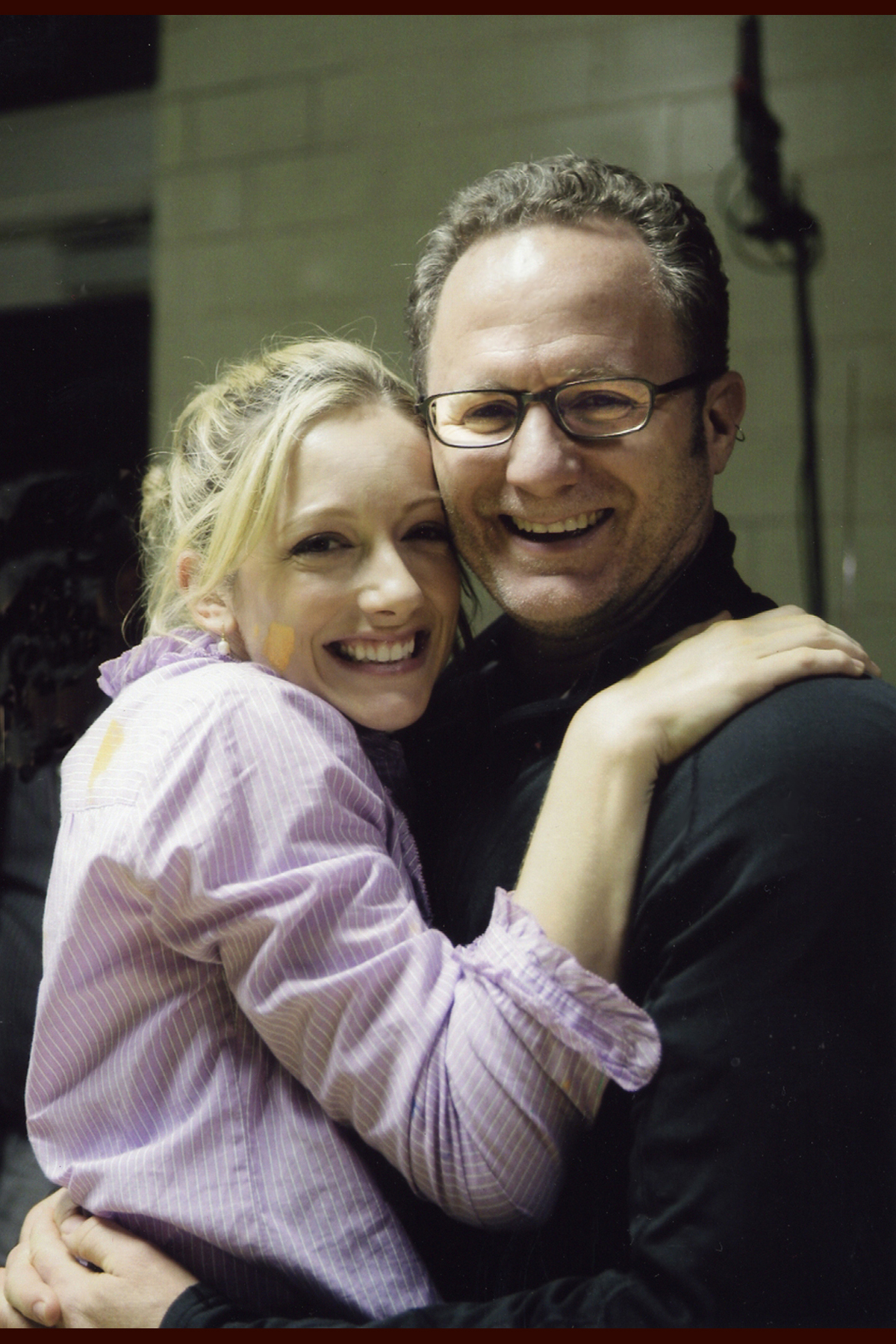 Judy Greer and Todd Holland on the set of MISS GUIDED