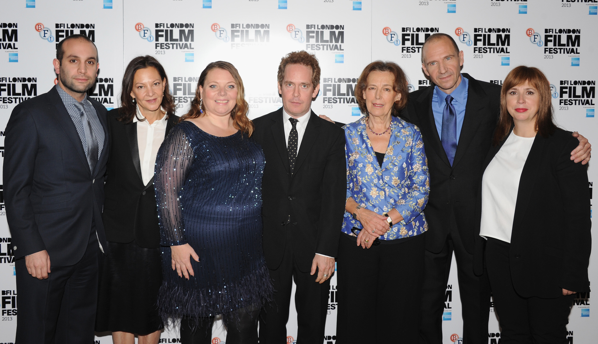 Ralph Fiennes, Tom Hollander, Abi Morgan, Joanna Scanlan, Gabrielle Tana, Ilan Eshkeri and Claire Tomalin at event of The Invisible Woman (2013)