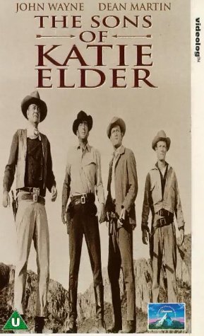 John Wayne, Dean Martin, Michael Anderson Jr. and Earl Holliman in The Sons of Katie Elder (1965)