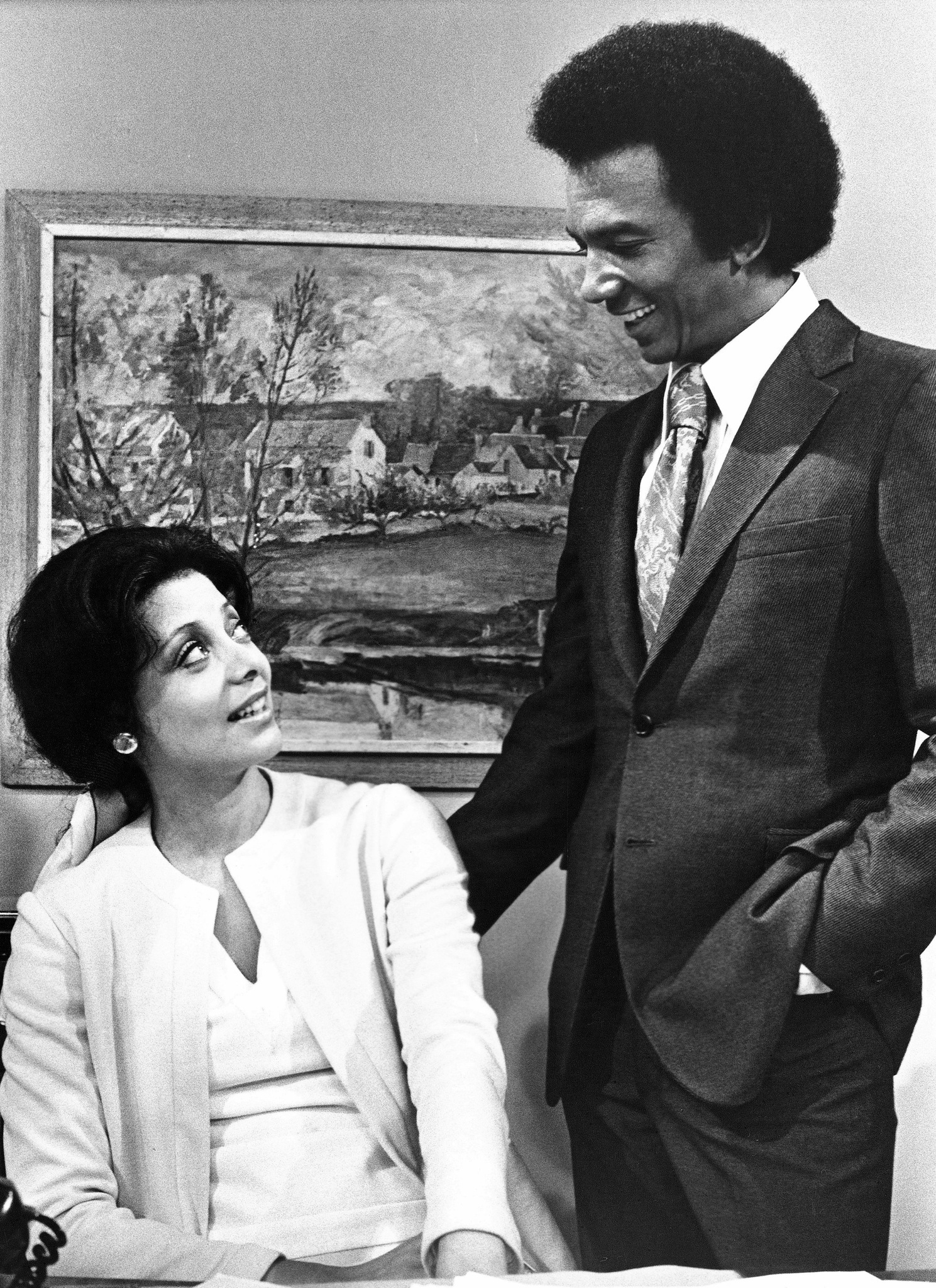 Al Freeman Jr. and Ellen Holly at event of One Life to Live (1968)