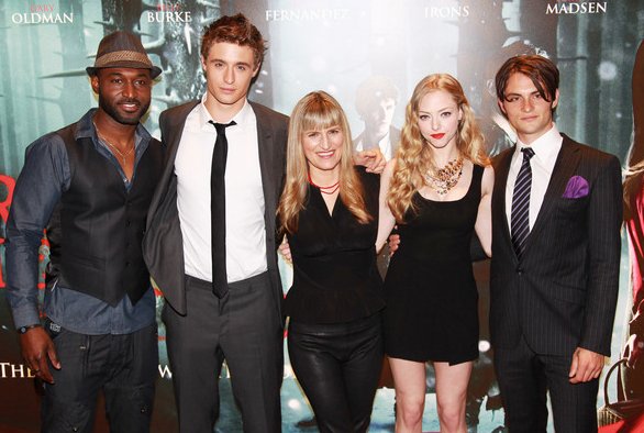 London, UK premier of Red Riding Hood with cast and director Catherine Hardwicke.