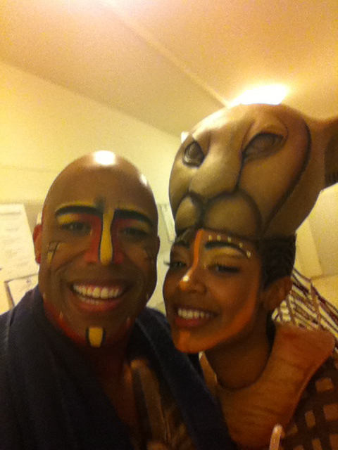 Mufasa (Boise Holmes) and Nala (Chantel Riley) The Lion King