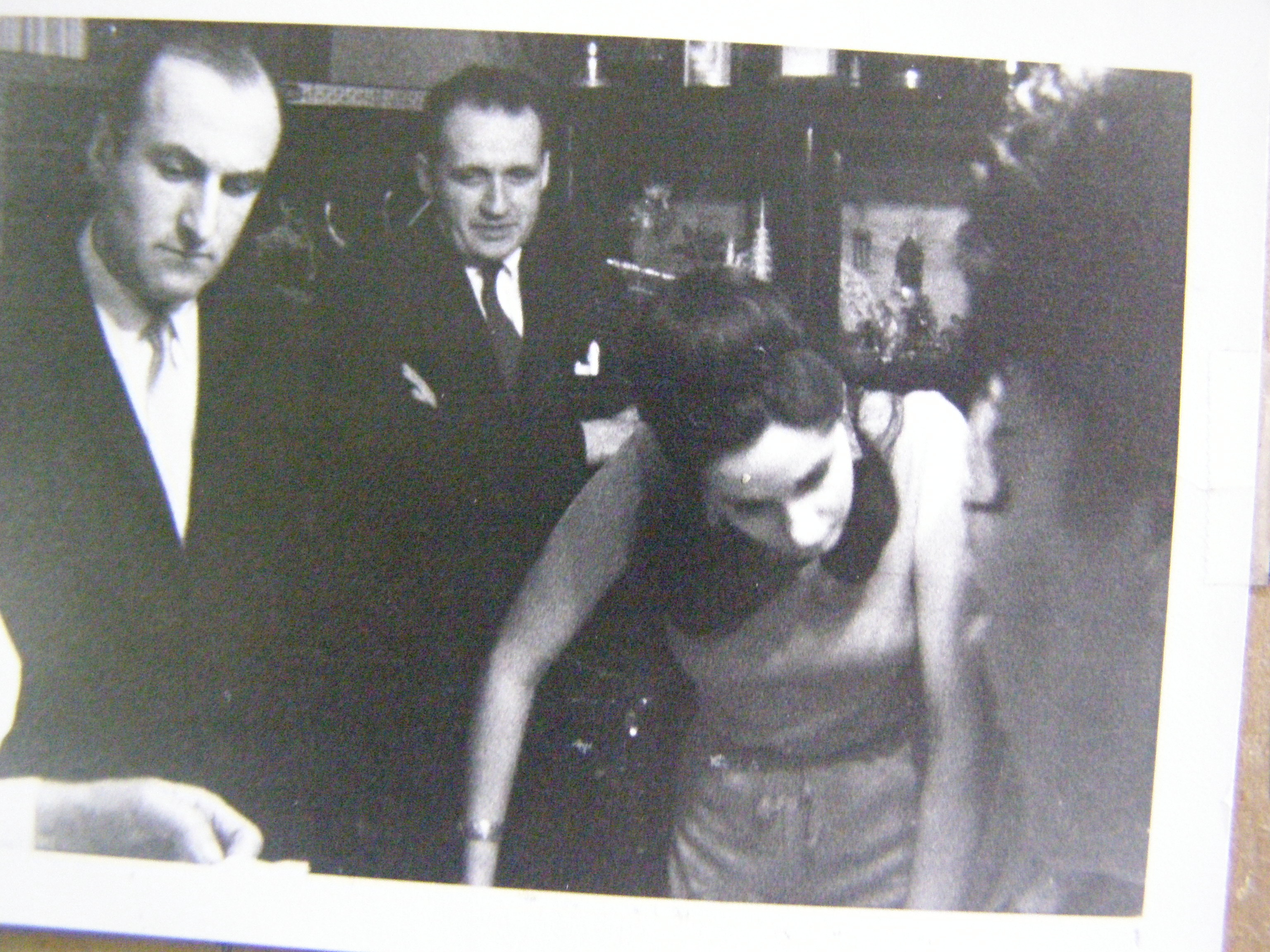Dr. Hans Holzer with wife Countess Catherine Buxhoeveden on an investigation circa 1950s.