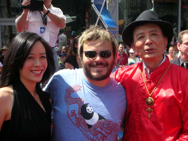 April Hong, Jack Black, and James Hong