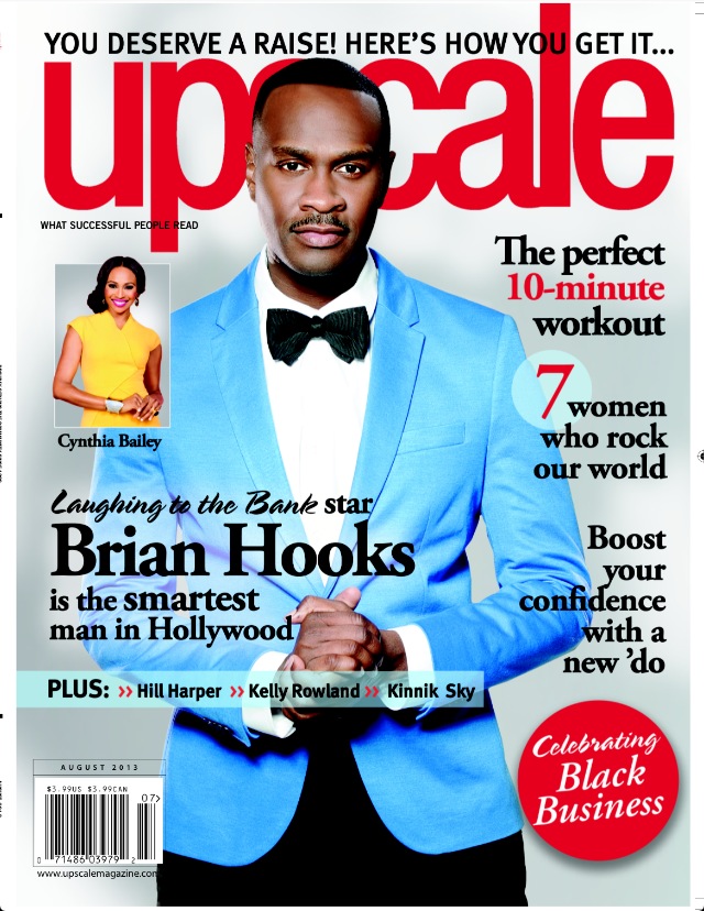 BRIAN HOOKS August 2014 cover of UPSCALE Magazine