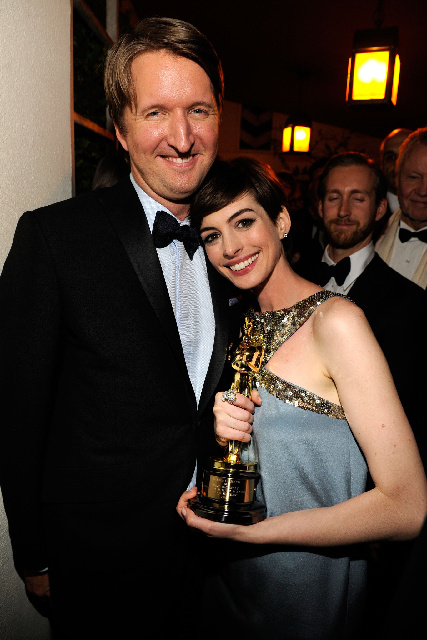 Anne Hathaway and Tom Hooper