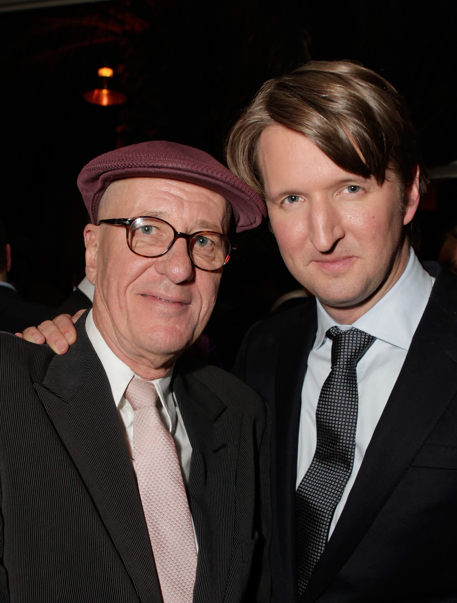 Geoffrey Rush and Tom Hooper