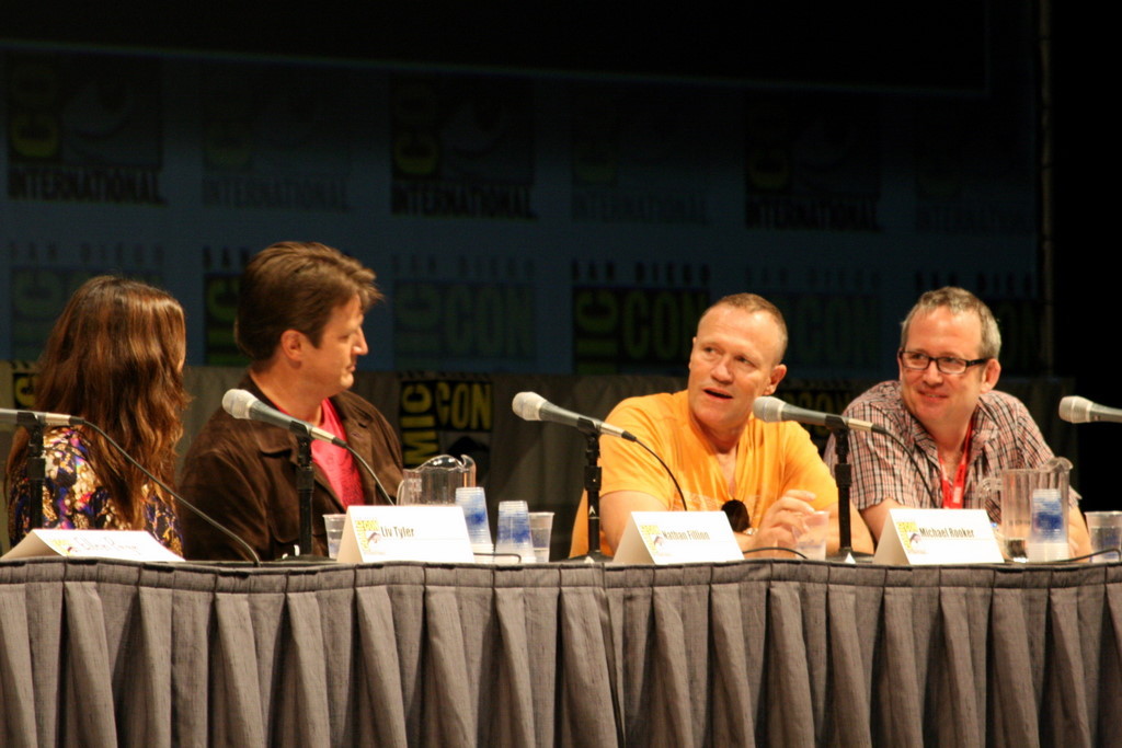 Liv Tyler, Nathan Fillion, Ted Hope and Michael Rooker