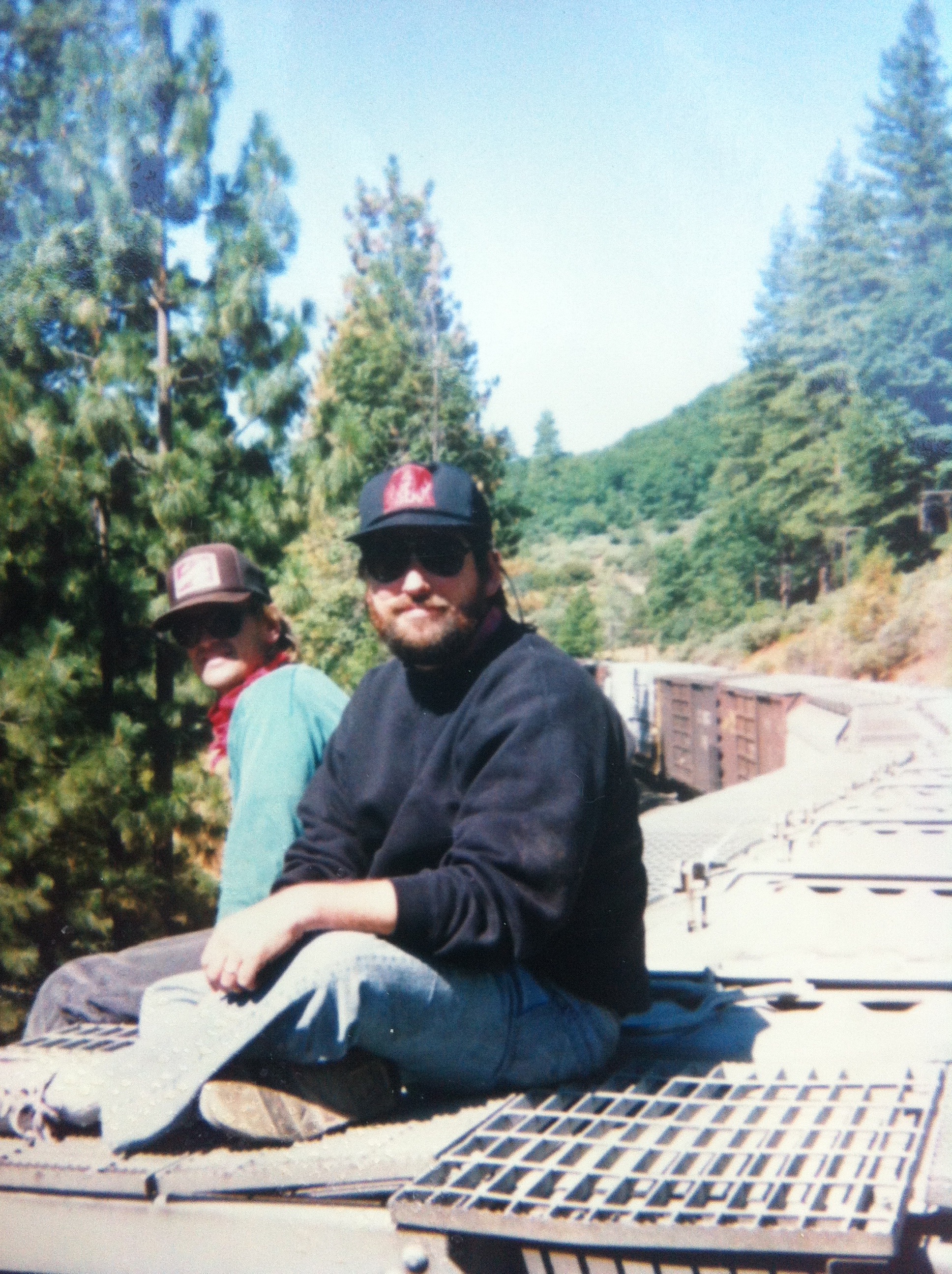 Riding a freight train over the Sierra's with Producer Robert Levy.