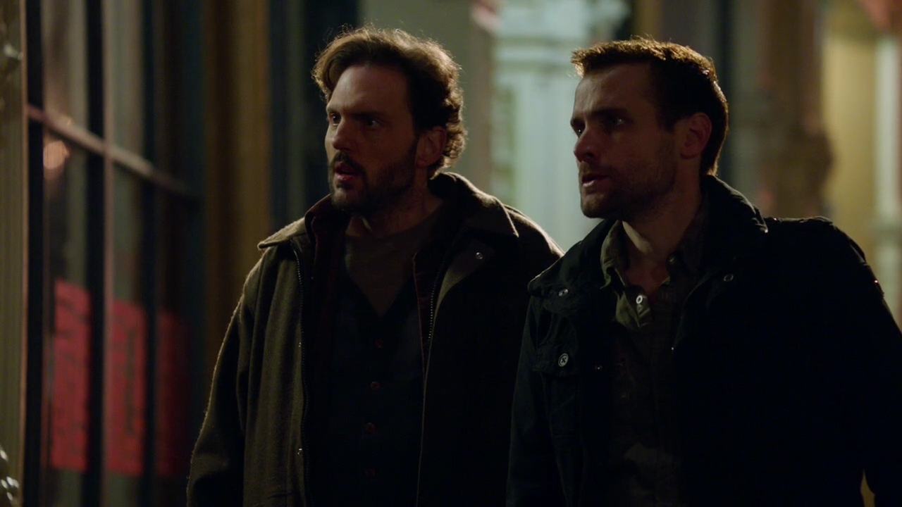 Silas Weir Mitchell and Neil Hopkins in GRIMM 