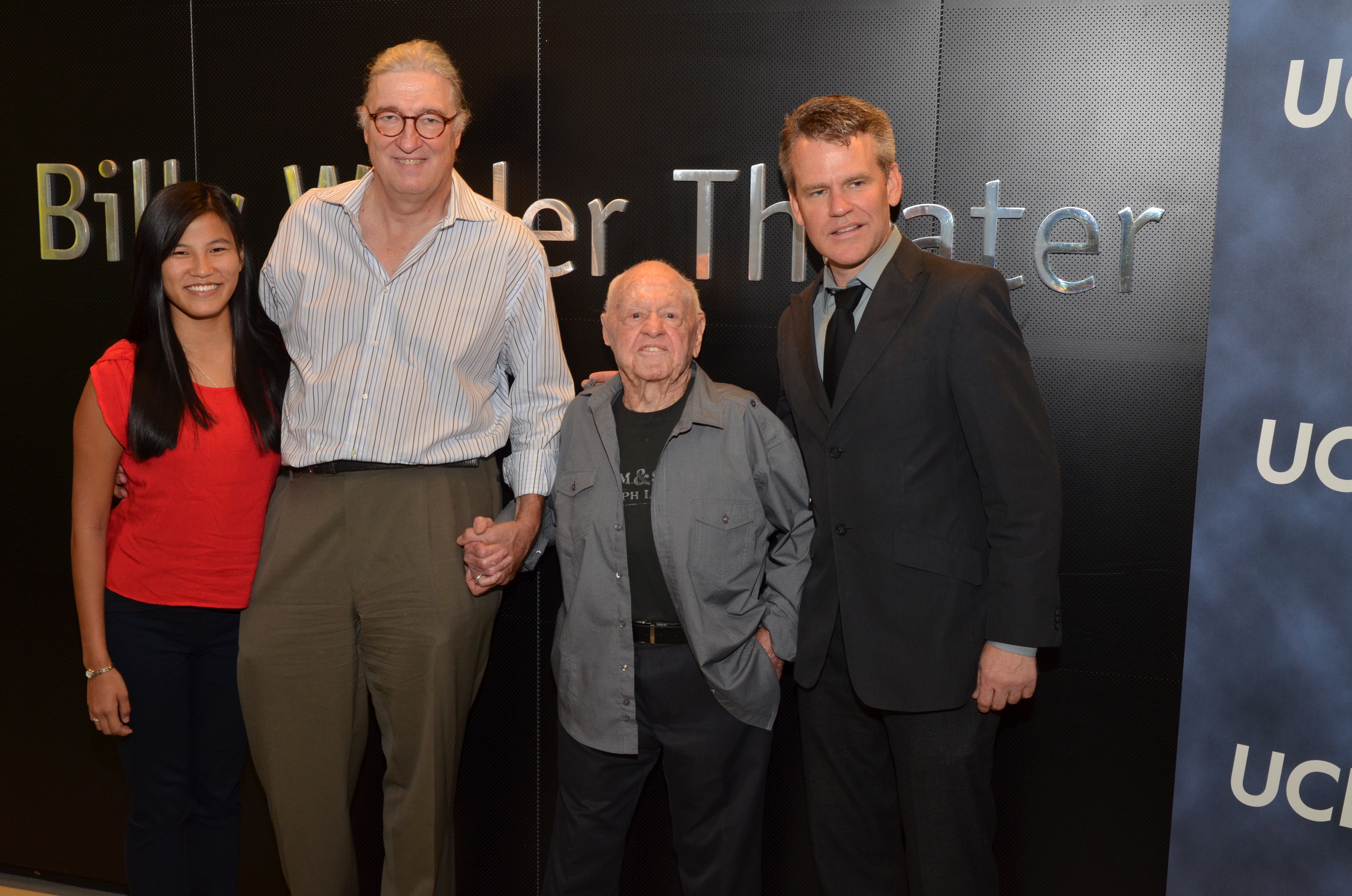 Gianna Horak, Mickey Rooney, Shannon Kelley at UCLA Film & Television Archive, 2012.