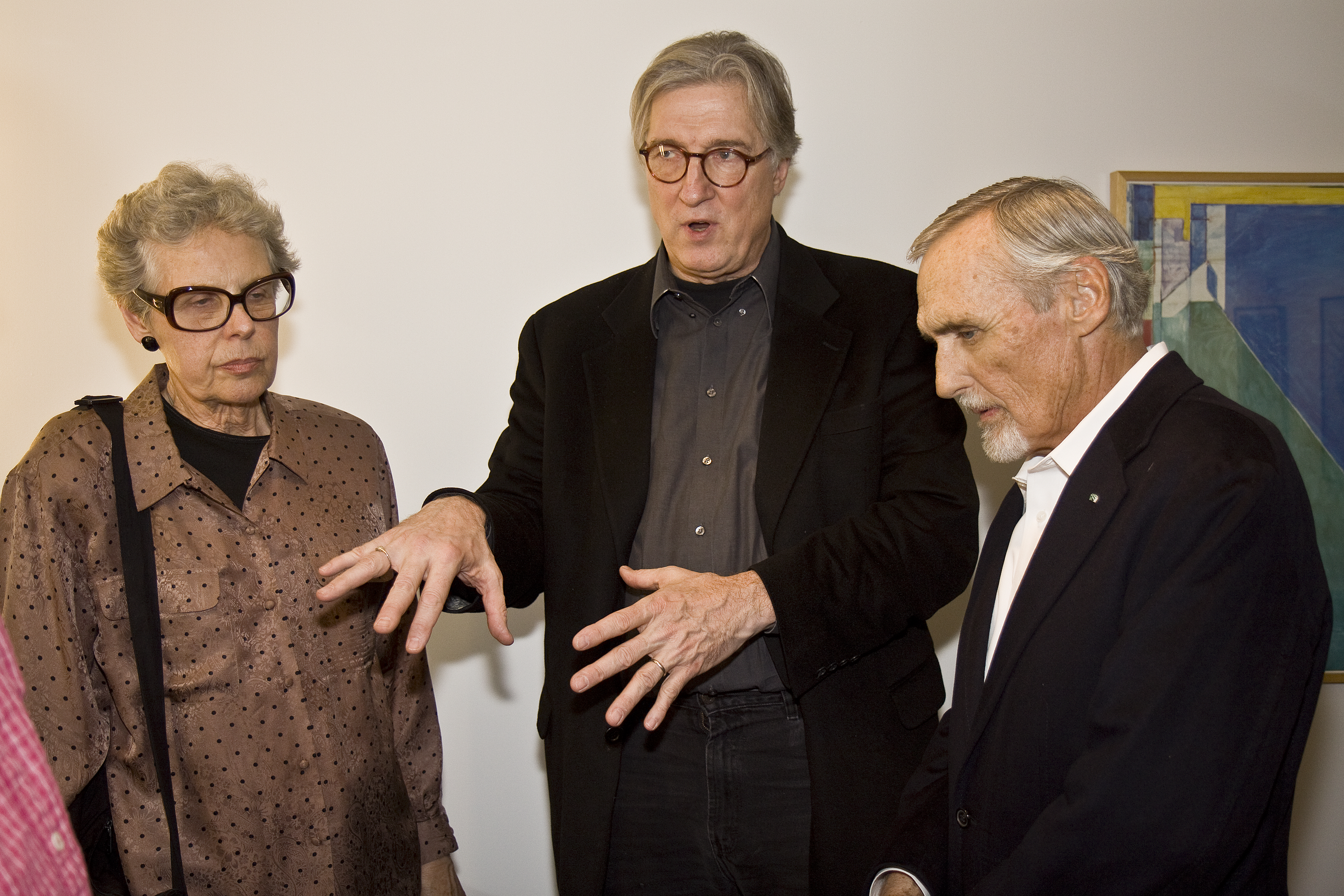 Mrs. Bruce Connor and Dennis Hopper at UCLA Film & Television Archive, 2012