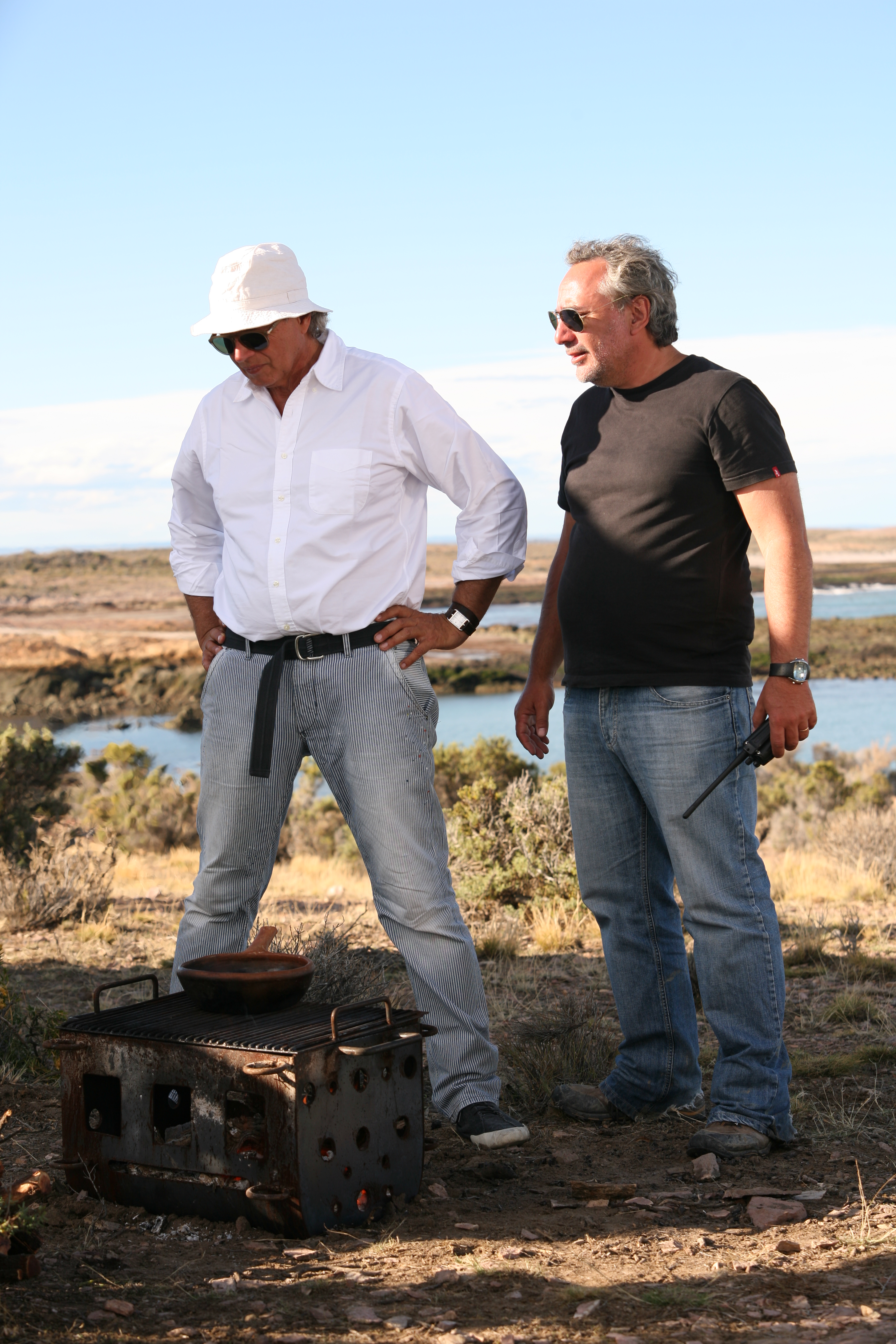 With Chef/Host Francis Mallmann, on location in Chubut, Argentina, during 