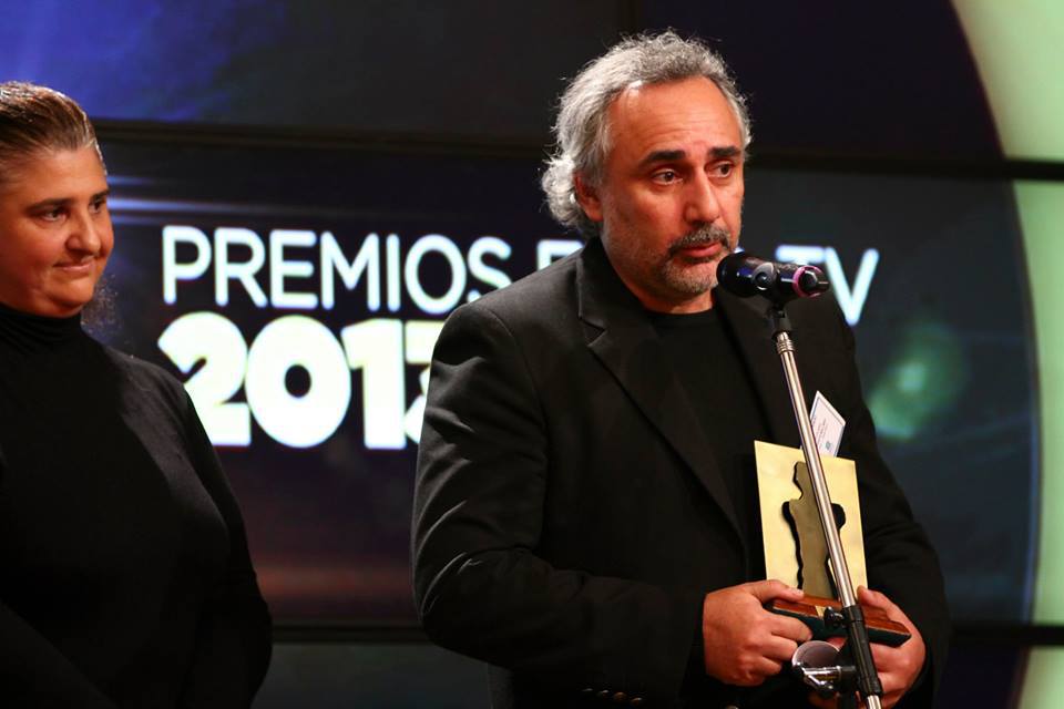 At the 2013 Fund TV Awards ceremony; Hotel Plaza, Buenos Aires.