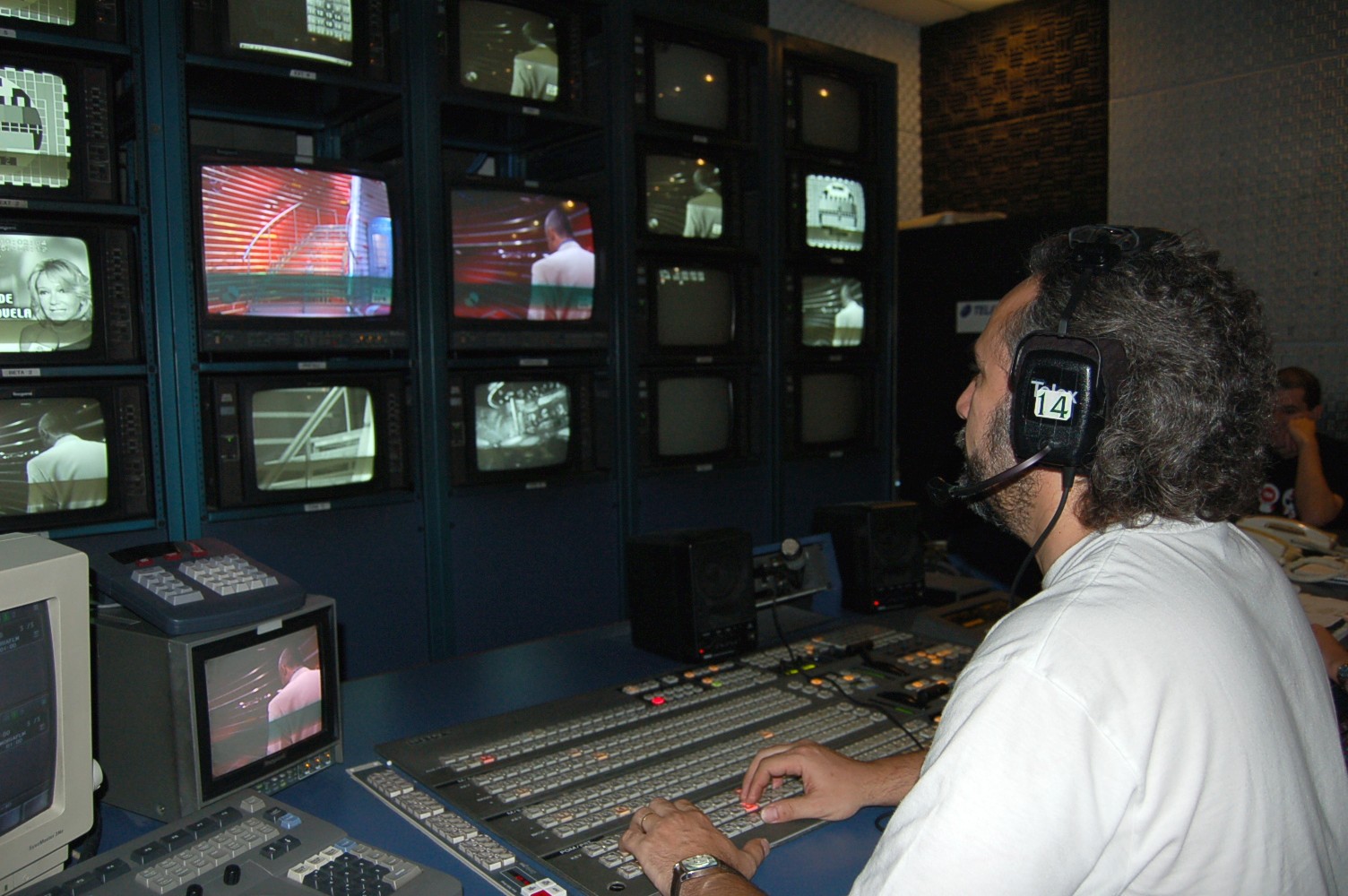 Directing a live show; America TV, Channel 2.