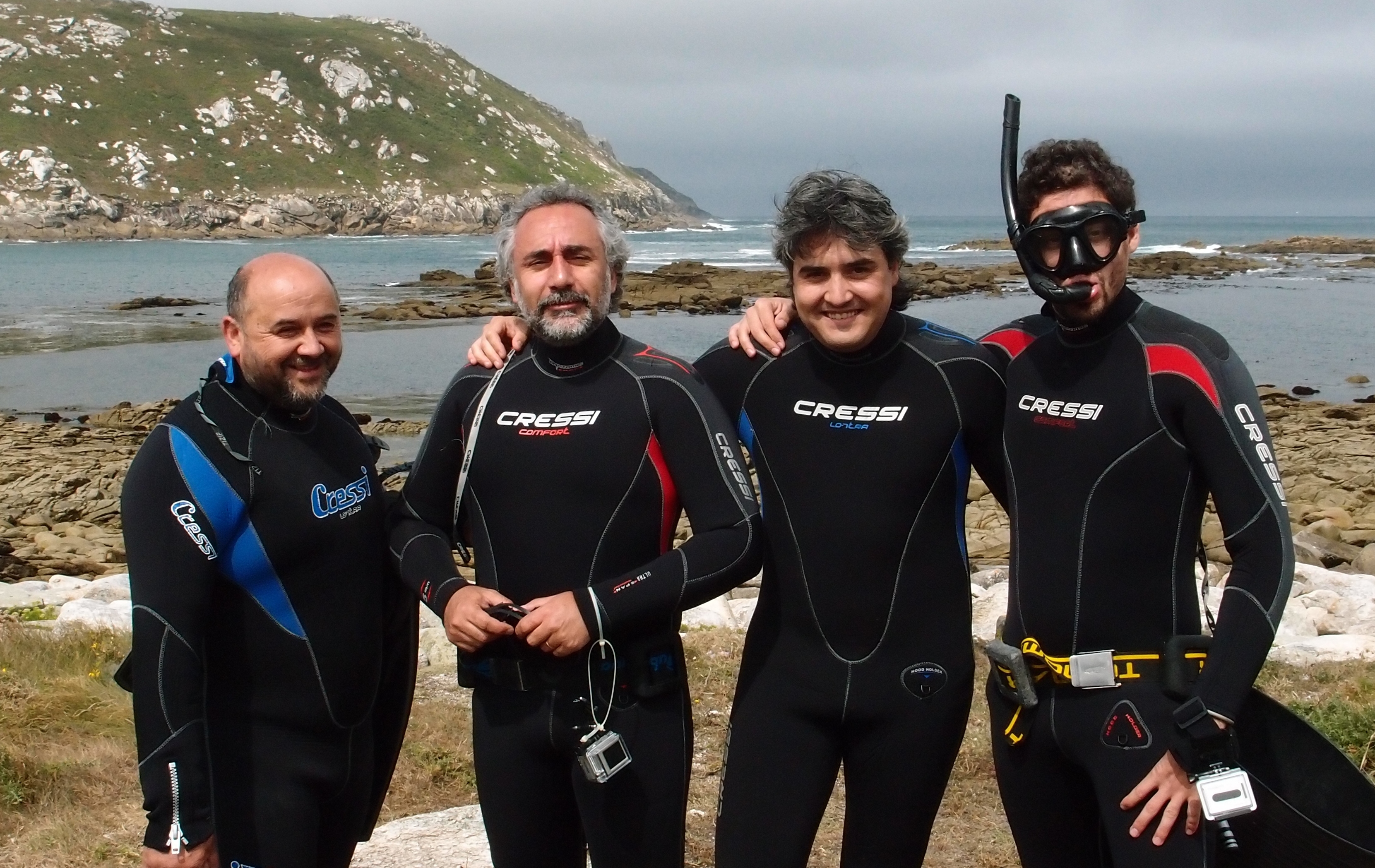 On location in Cantabrian sea. 