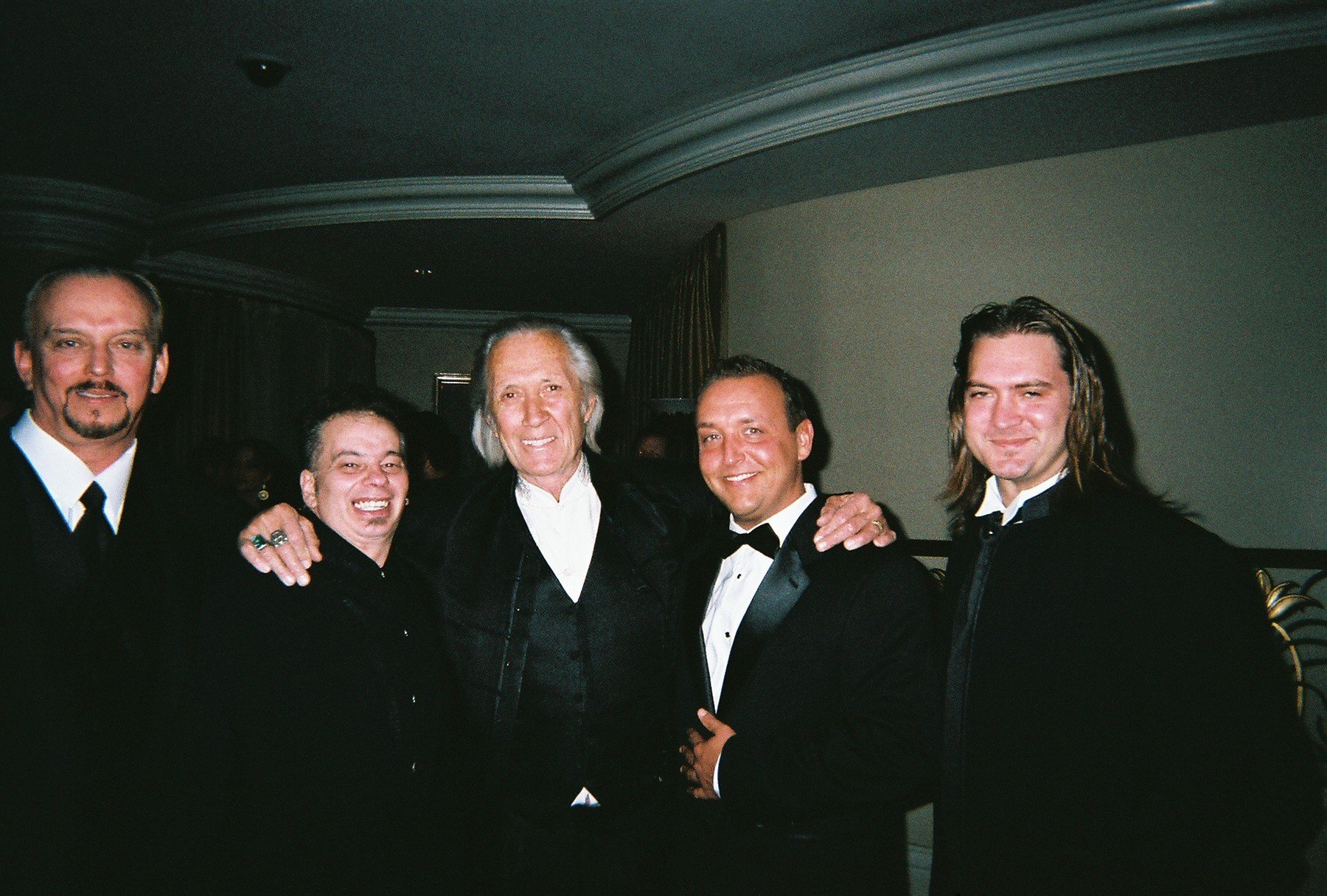 The Cat Pack - From left, actor Anthony Hornus (Ghost Town, An Ordinary Killer), Joe Murphy of Big Cat Entertainment (Super Model Showdown), actor David Carradine (Kung Fu, Kill Bill: Vols. 1 and 2), actor David Borowicz (An Ordinary Killer, Tangy Guacamo