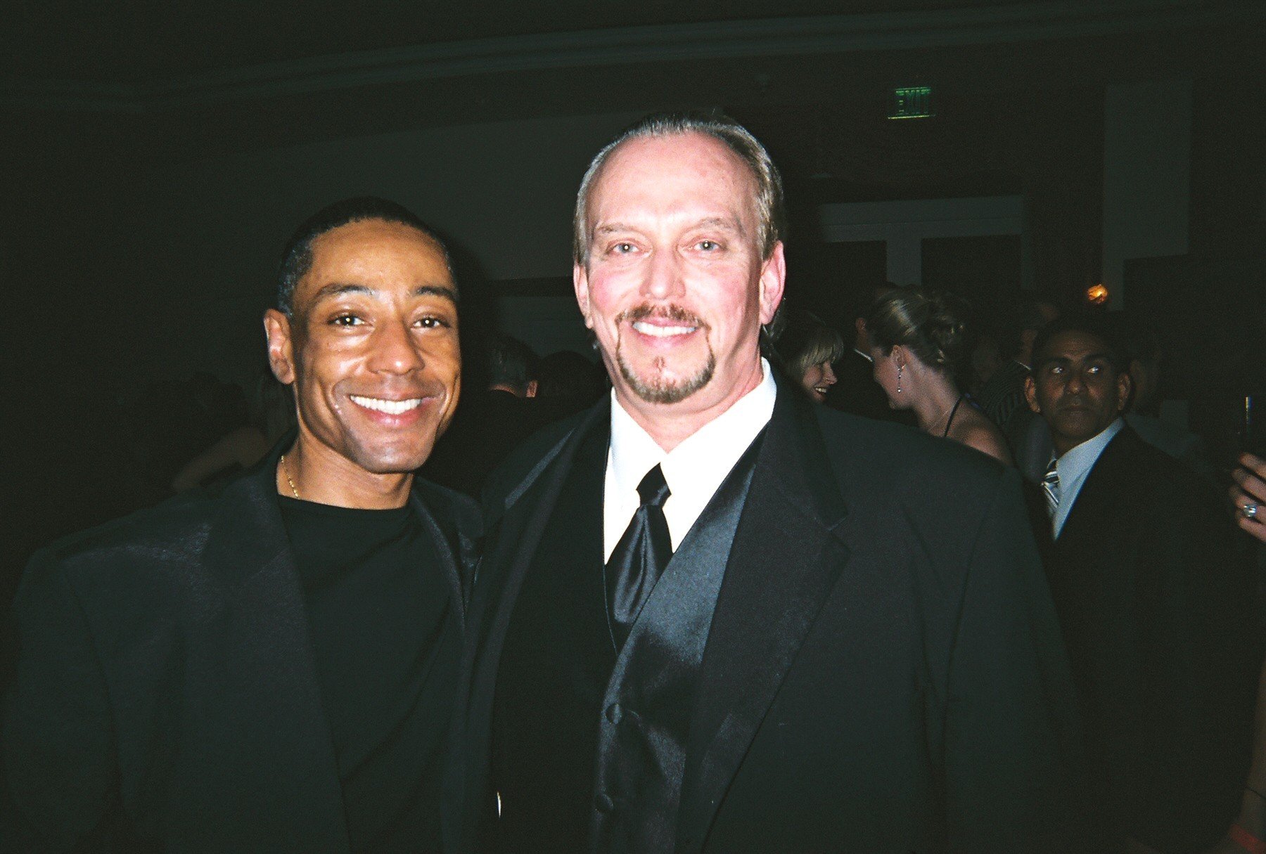 Actors Giancarlo Esposito,left, (Homicide Life on the Streets, The Usual Suspects)and Anthony Hornus (Ghost Town, Miracle at Sage Creek) at the Night of 100 Stars event on Oscar night.