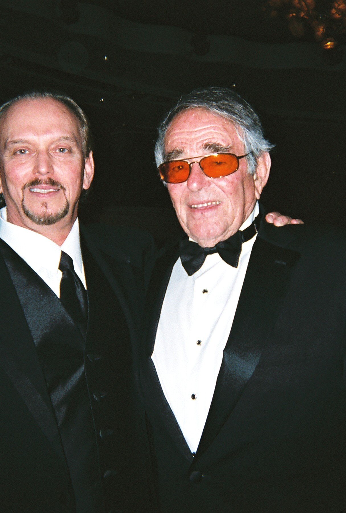 Actor-Director Anthony Hornus (Ghost Town, An Ordinary Killer), left, with Hollywood legend Stuart Whitman at the 2007 Oscar event Night of 100 Stars at the Beverly Hills Hotel.