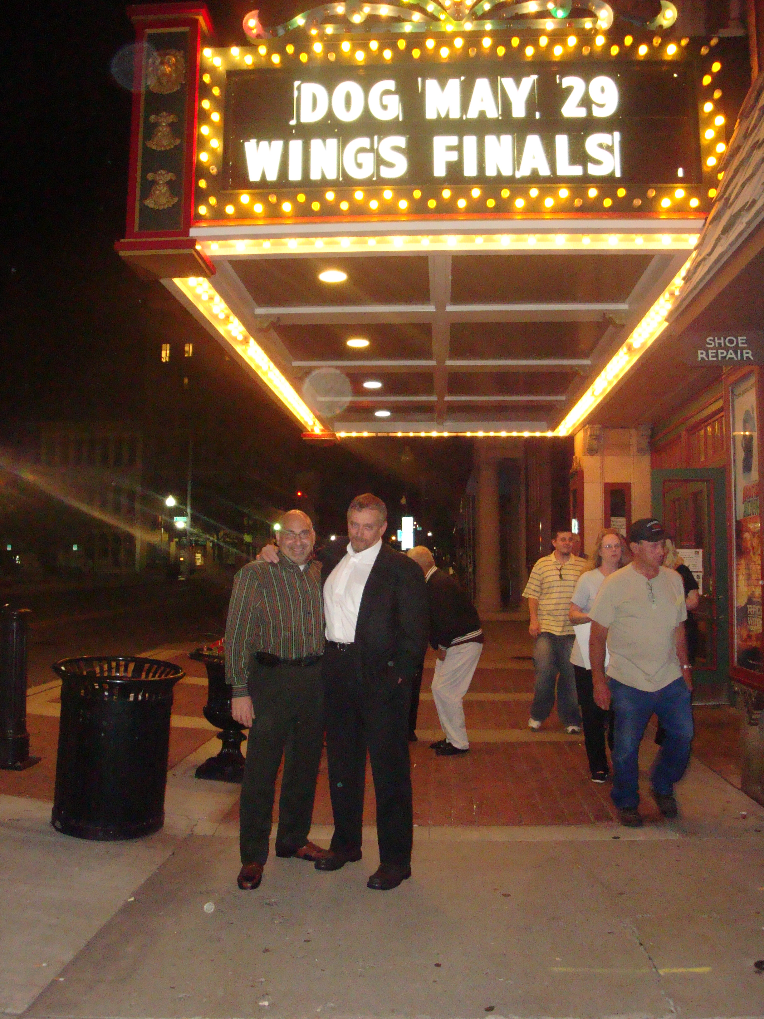 Actors John Demarco, left (Street Boss, Wild Michigan)and Anthony Hornus (Dean Teaster's Ghost Town, An Ordinary Killer) at the Premiere for 
