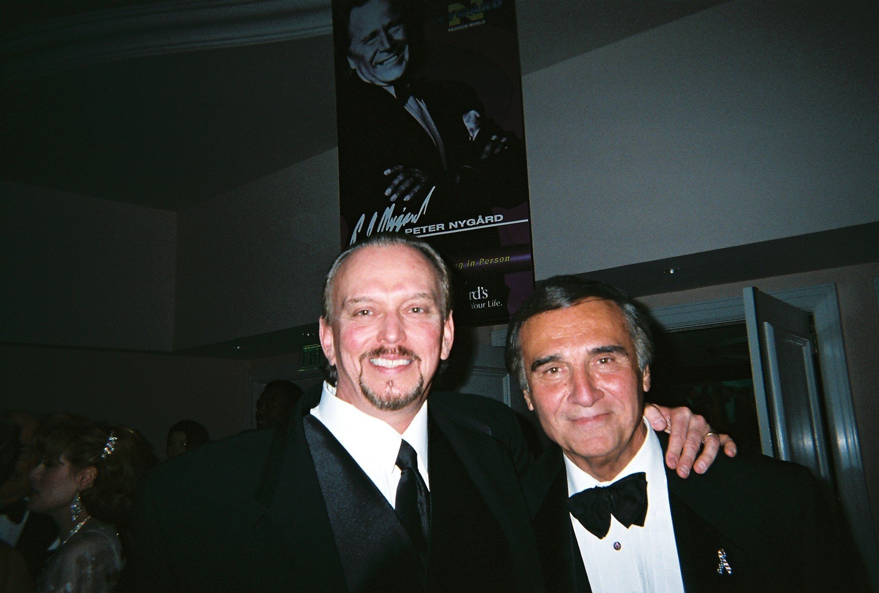A pair of Tonys, Hollywood mainstay Tony Lo Bianco, right, (The French Connection, winner of five Academy Awards) and Anthony Hornus (Ghost Town, An Ordinary Killer) at The Night of 100 Stars Oscar event in Beverly Hills.