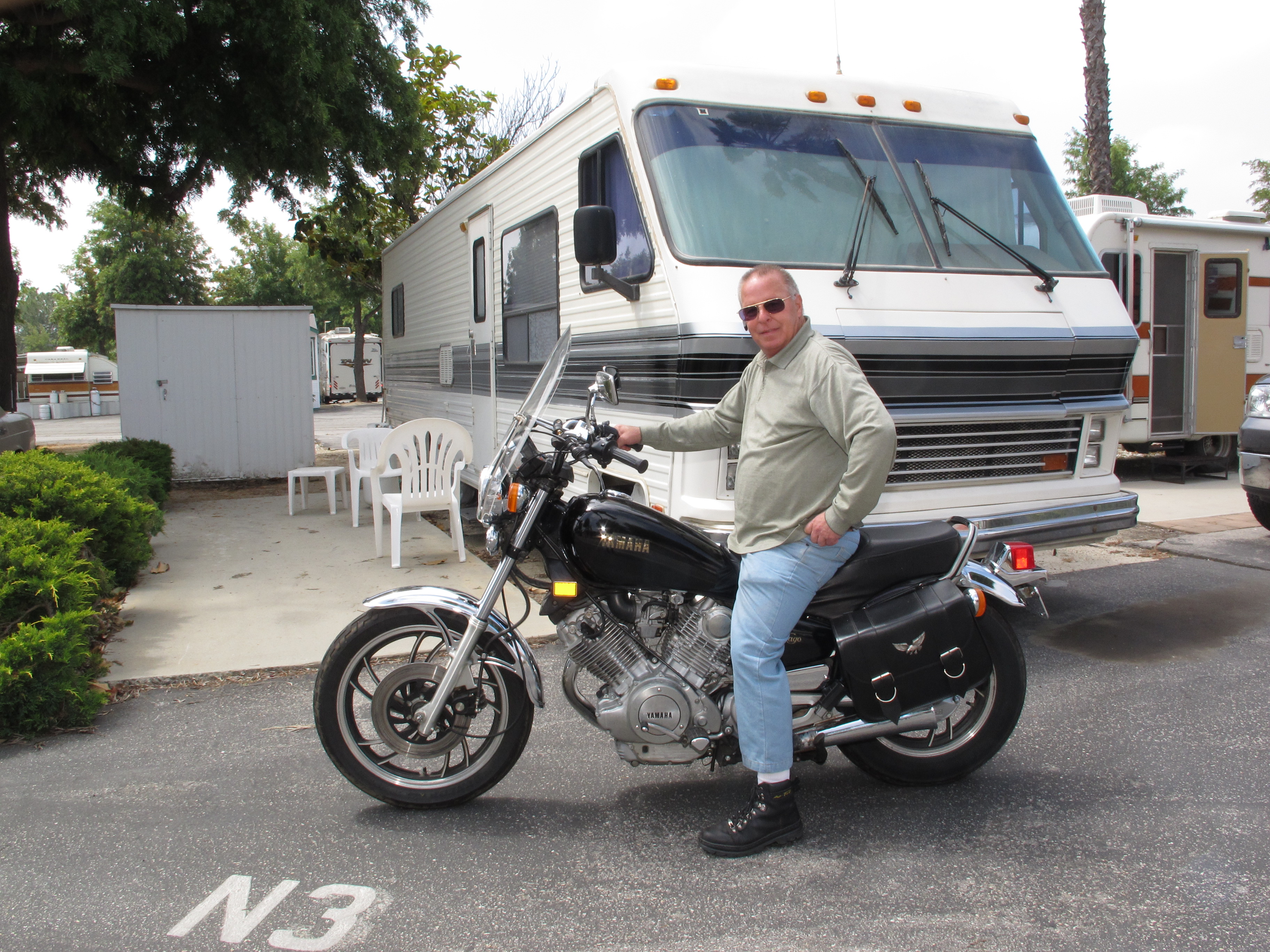 Me and my Motorcycle and Motor Home.
