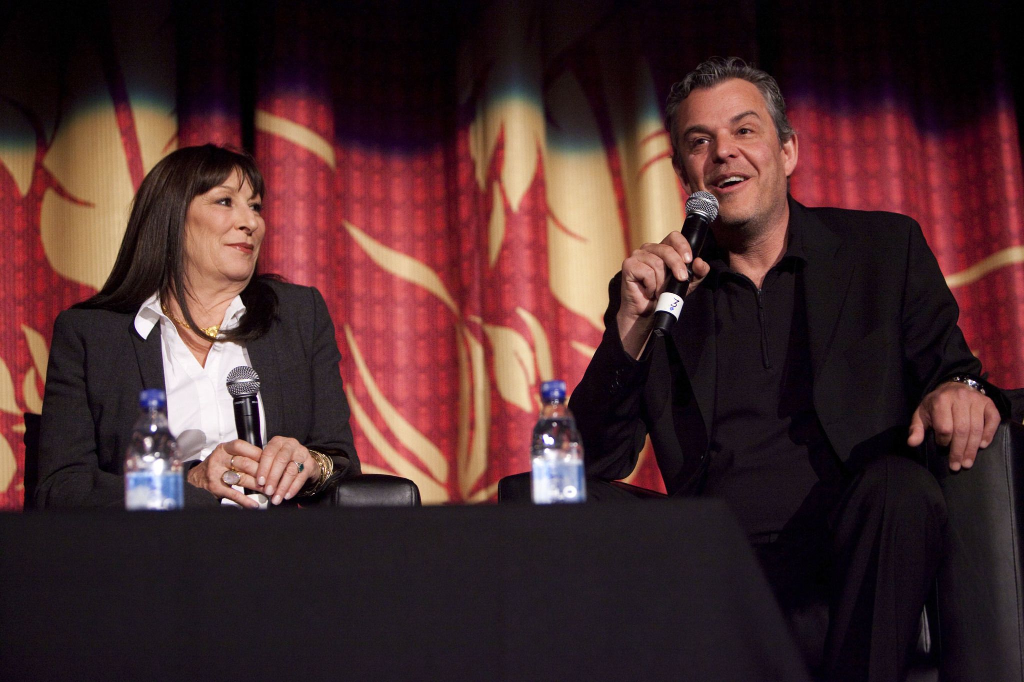 Anjelica Huston and Danny Huston