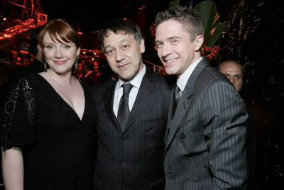 Sam Raimi, Topher Grace and Bryce Dallas Howard at event of Zmogus voras 3 (2007)
