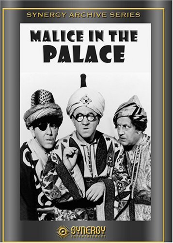 Moe Howard, Larry Fine and Shemp Howard in Malice in the Palace (1949)