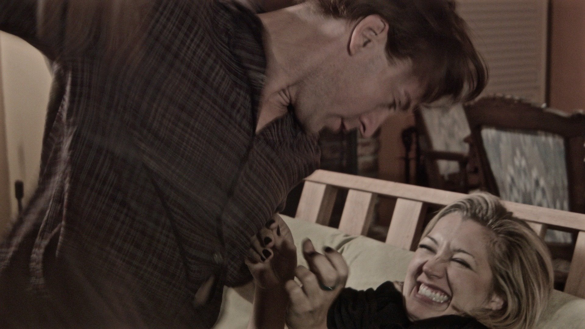 Still of Desmond Devenish and Jessica Howell in Pull Away