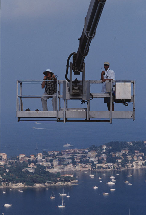 Director PETER HOWITT and Cinematographer REMI ADEFARASIN.