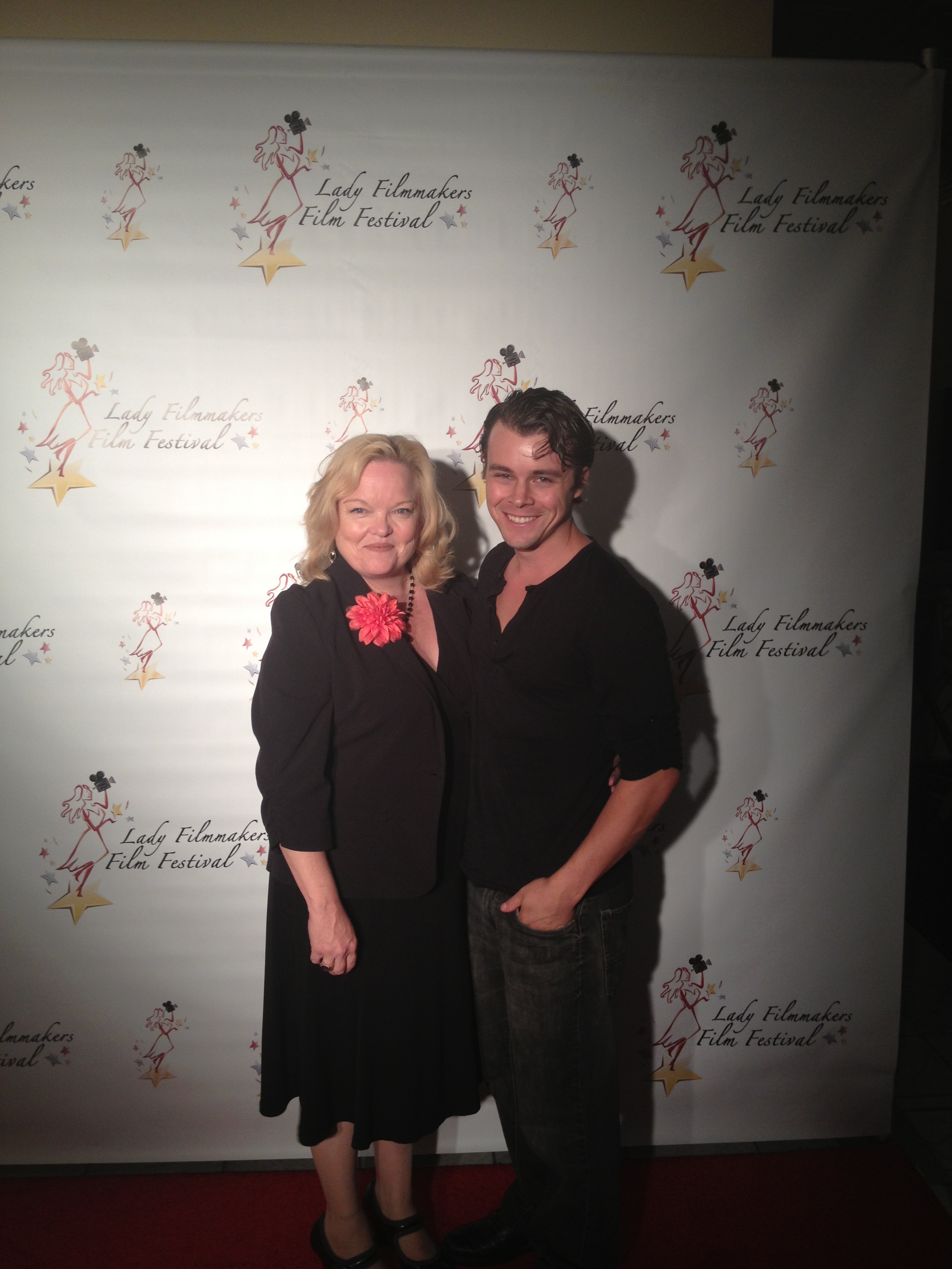Valorie Hubbard and Riley Bodenstab at the Lady Filmakers festival in Beverly Hills.
