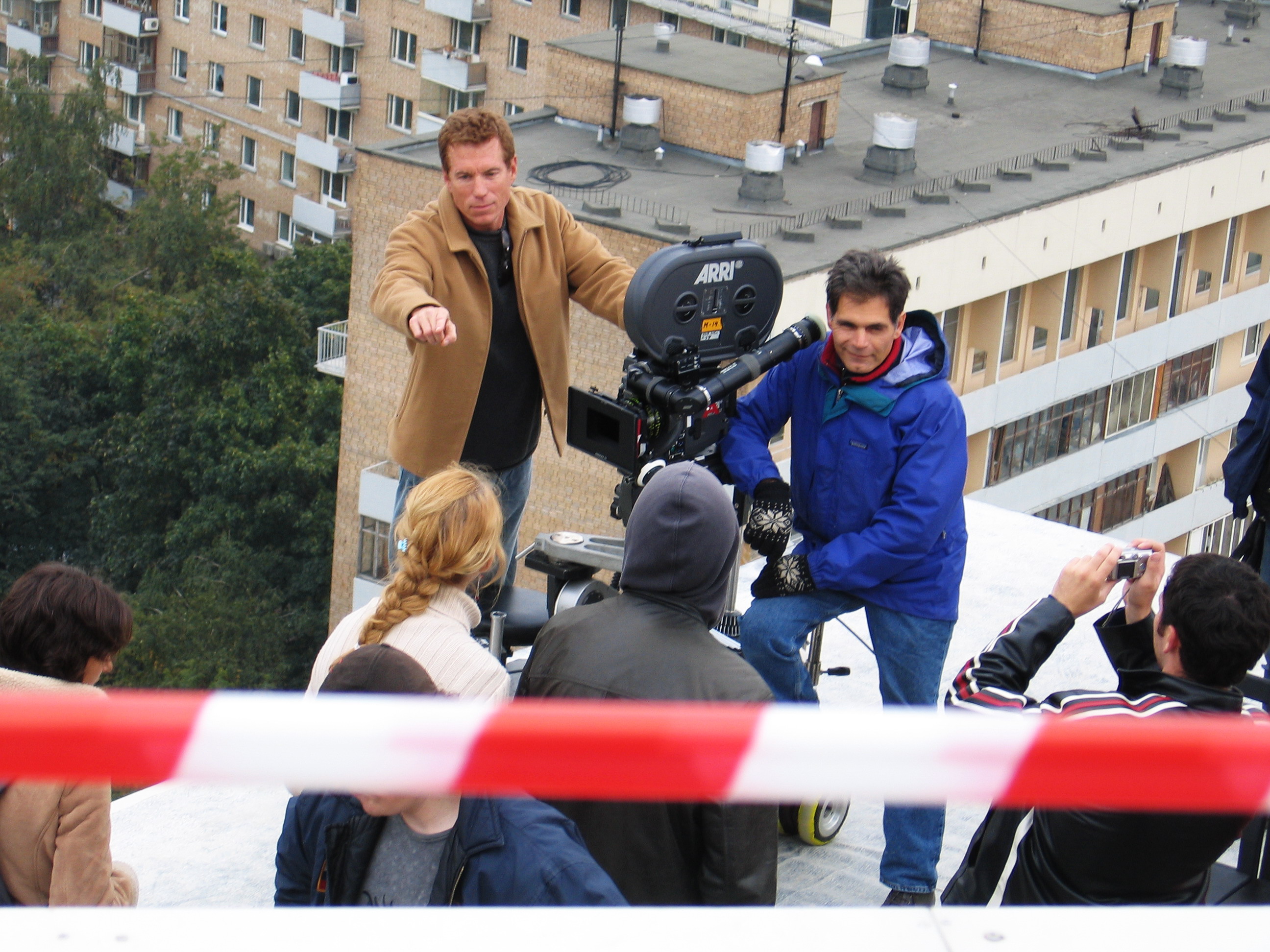 On location for Treasure Raiders in Moscow, Russia.