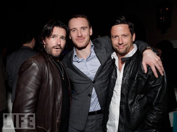 with band brothers michael fassbender and ross mac call