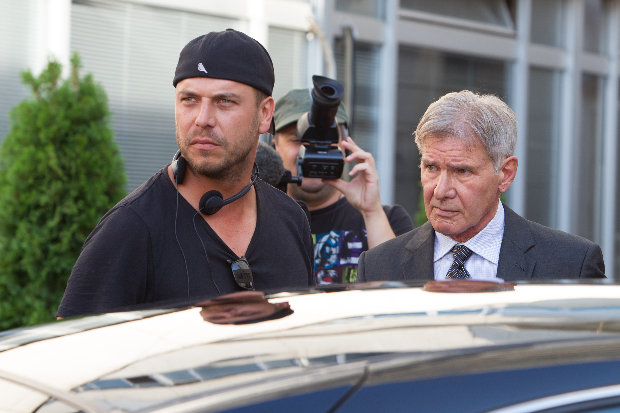 Still of Harrison Ford and Patrick Hughes in Nesunaikinami 3 (2014)