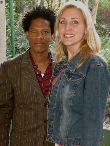 Deidra Sarego and D.L. Hughley at the 1st Annual Take Wings Foundation Fundraiser.