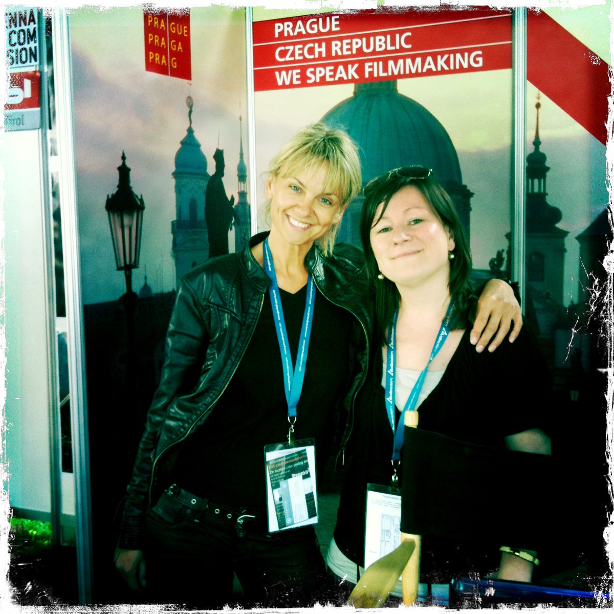 Supporting Czech Film commission with Miss Ludmila Claussova at Location Trade show, Los Angeles